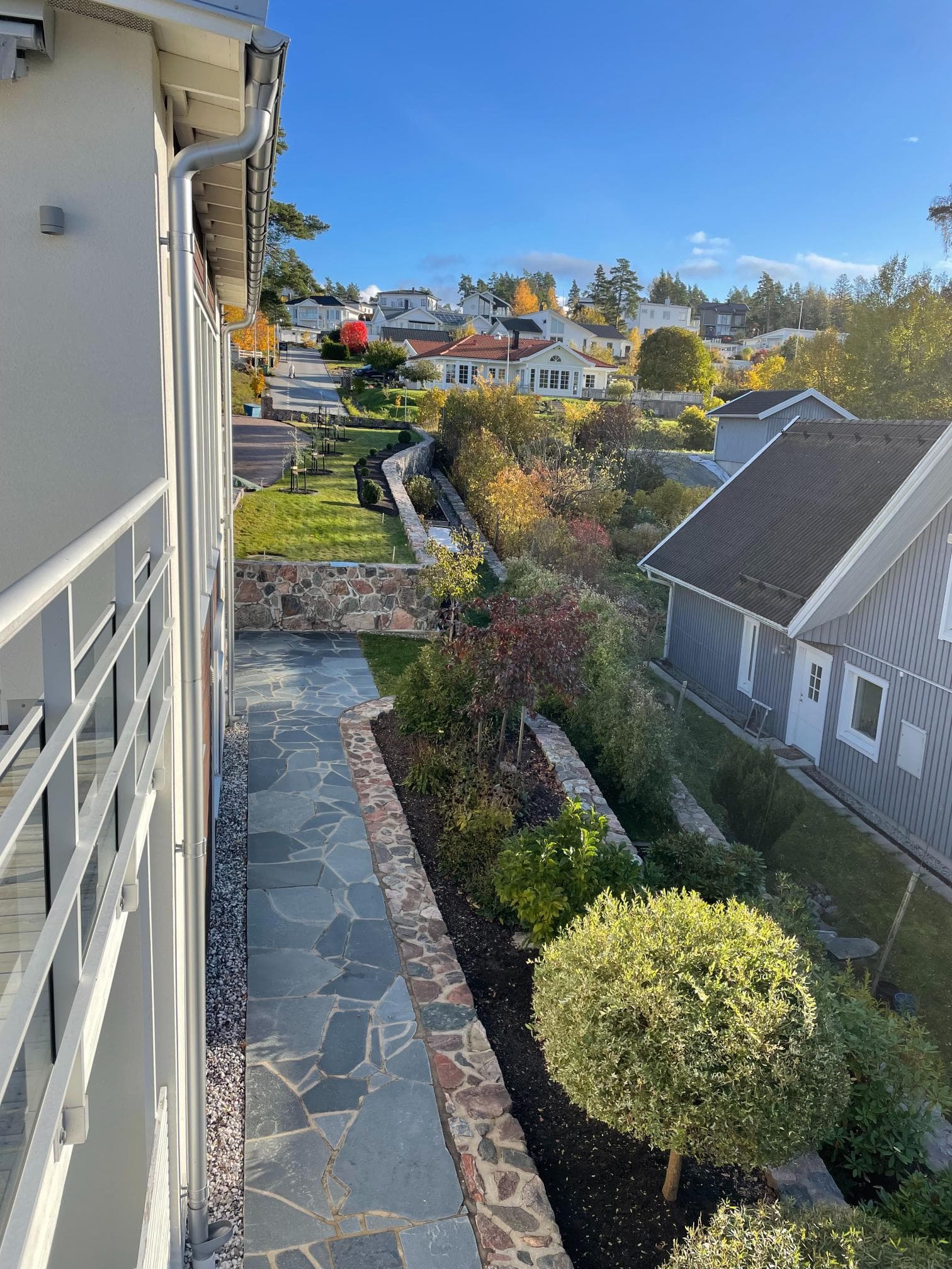 Efter fasadrenovering – fasad med detaljer i toppskick