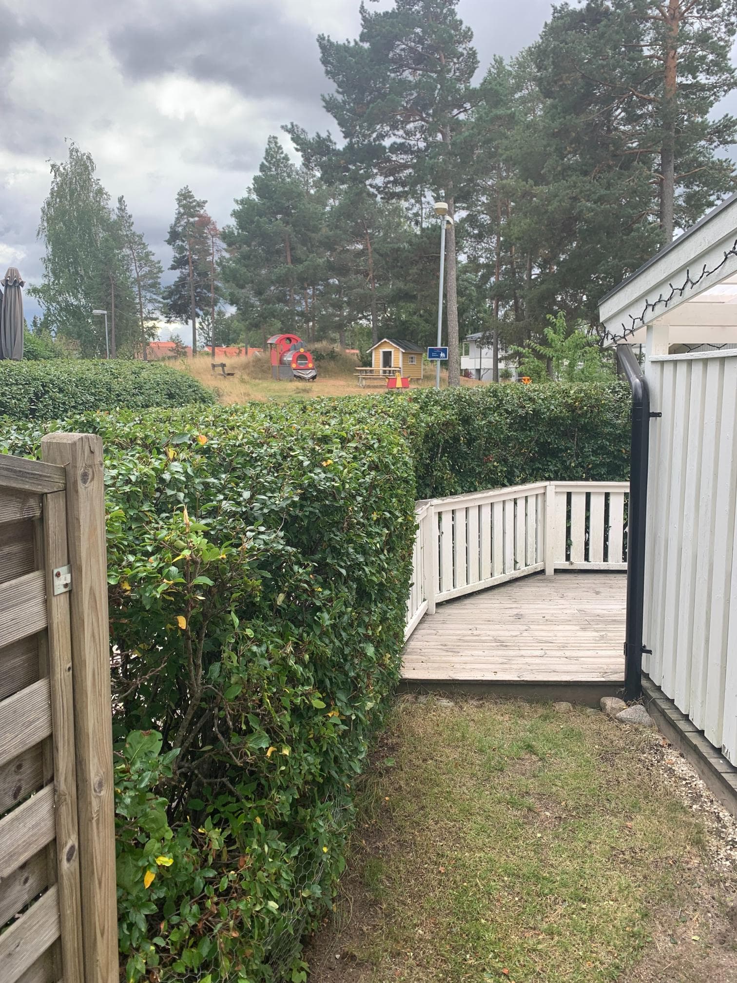 Efter trädgårdsomgestaltning – välskött rabatt med nya växter