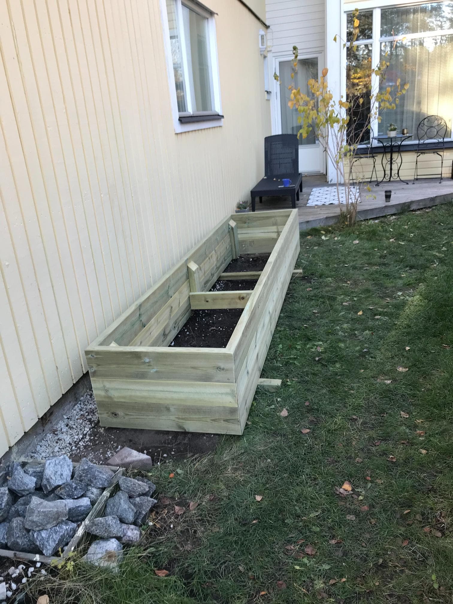 Efter helrenovering – renoverad balkong