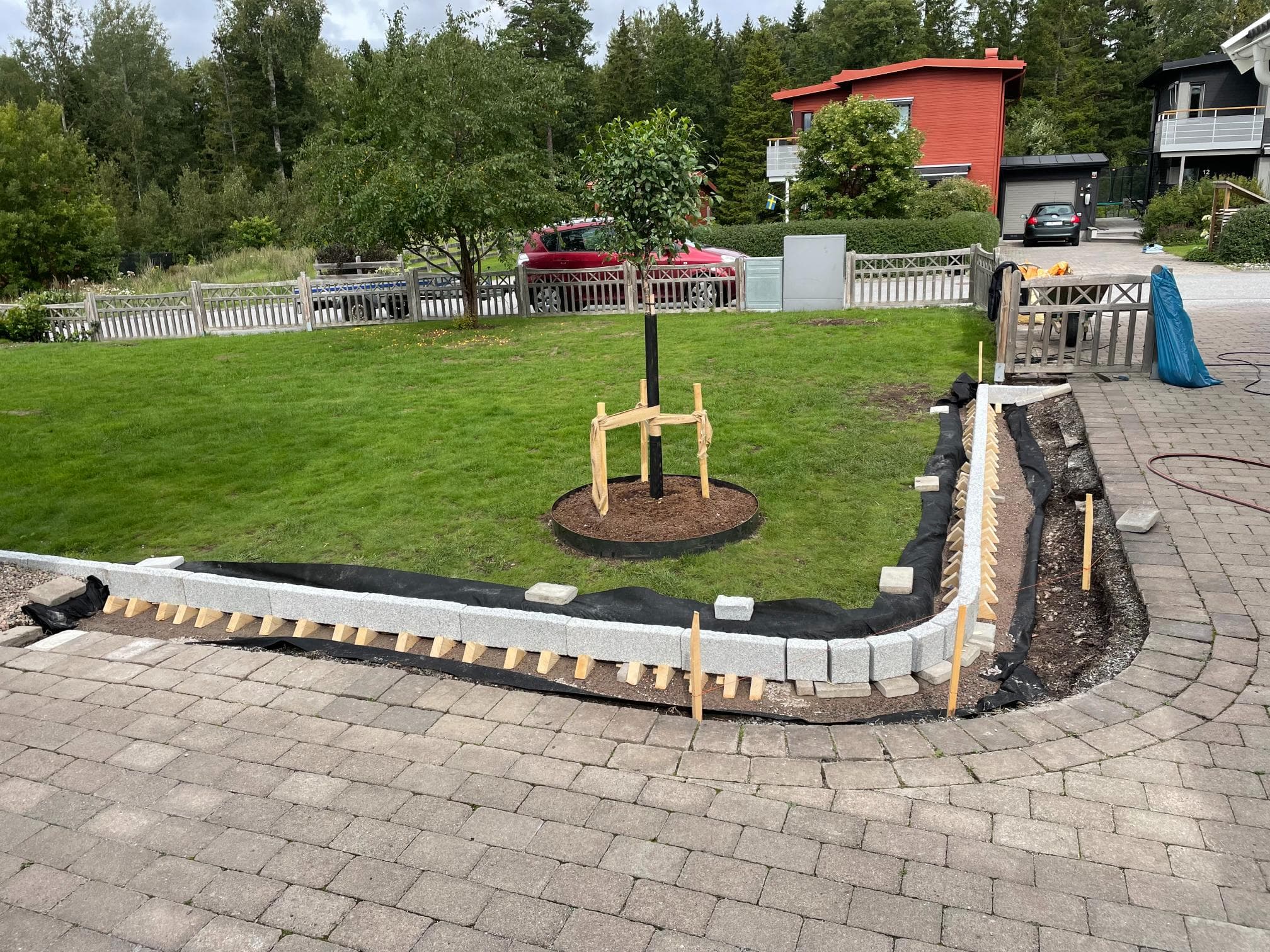 Före inomhusrenovering – totalvy av rum innan renovering