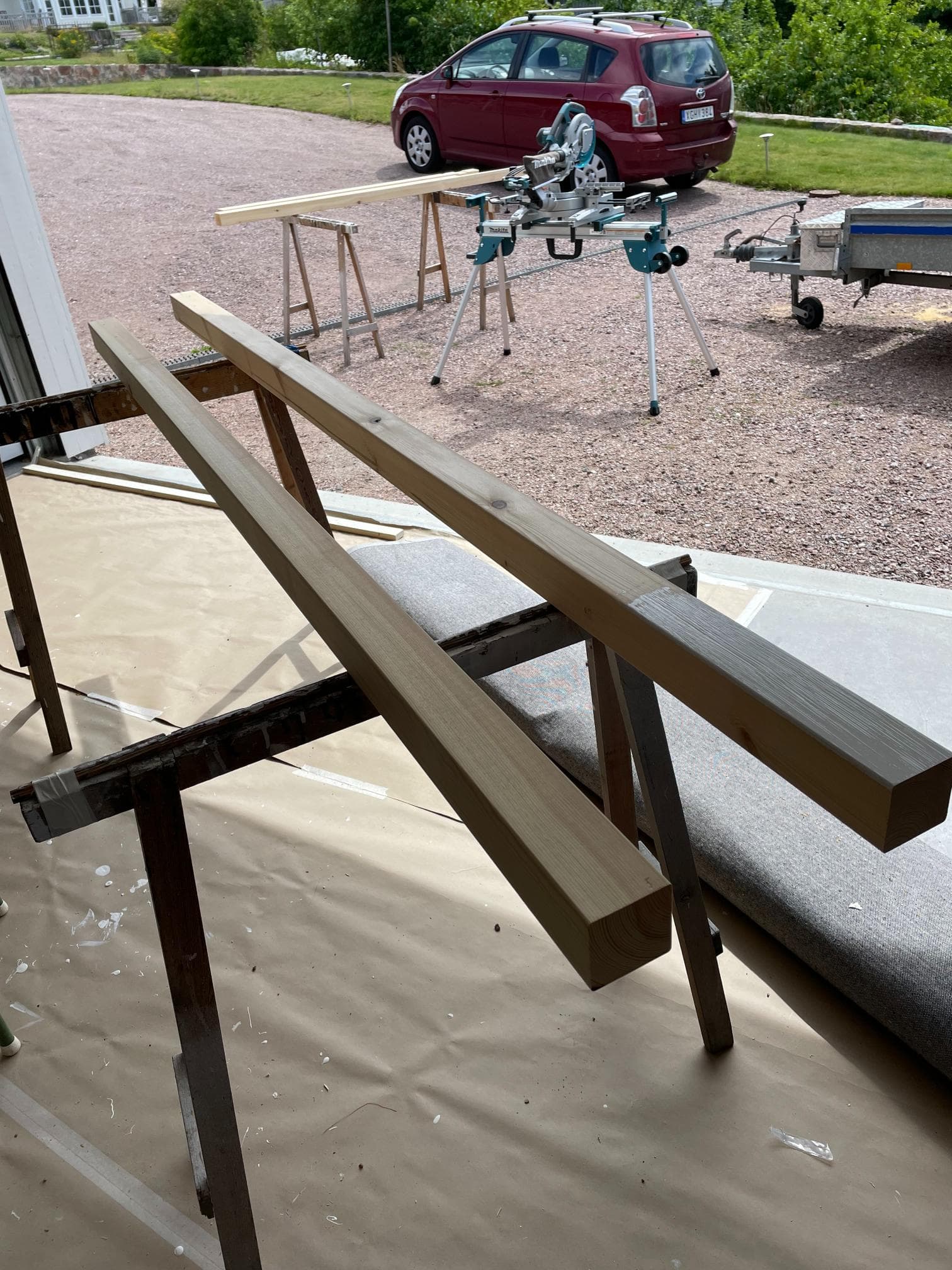 Före helrenovering – totalvy av huset innan renovering